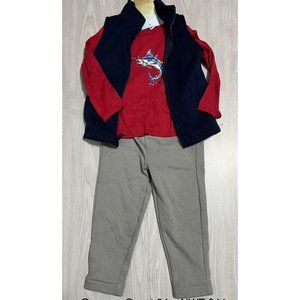 Ocean + Coast 3pc set Christmas Fish deep sea 24m NWT swordfish Marlin